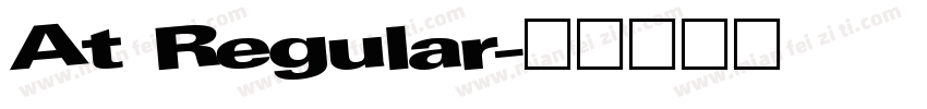 At Regular字体转换